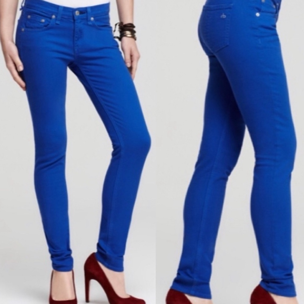 Rag & Bone Deep Cobalt Blue Soft Jeggings  - Size 27